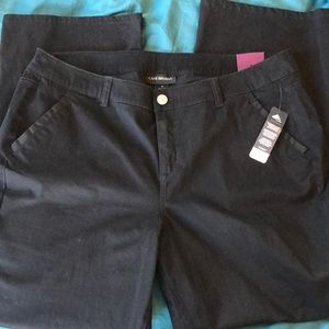 Lane Bryant Size 20, Black, Boot Cut Slacks